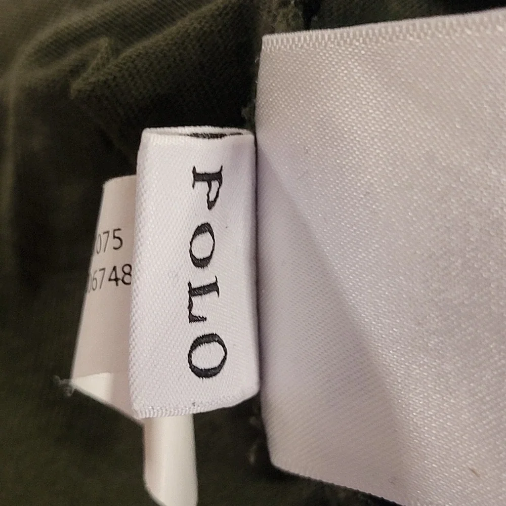 POLO Ralph Lauren Custom Slim Fit Jersey Crewneck T-Shirt Olive Green Size Large